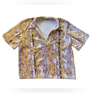 Aritzia Wilfred Free Flower Collared Shirt - Marching shorts avail too!